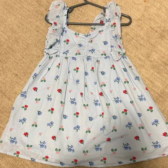 janie and jack blue floral dress Janie And Jack Girls' Floral Puff Sleeve Dress - Little Kid, Big Kid - Purple